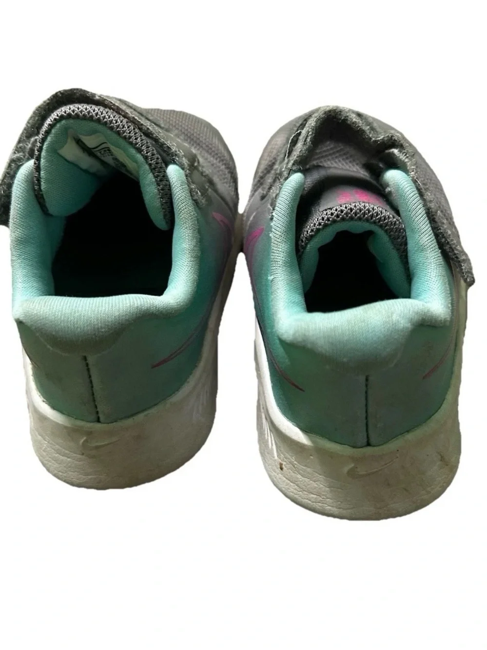 Toddler Girl Nike Star Runner Grey Blue White Sneakers Size 6